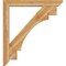 Ekena Millwork Merced Slat Rough Sawn Bracket w/ Offset Brace, Western Red Cedar, 6"W x 40"D x 44"H BKT0604X40X44MRC06RWR - alternate 2